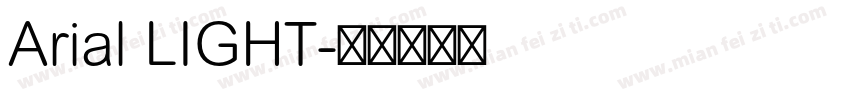 Arial LIGHT字体转换